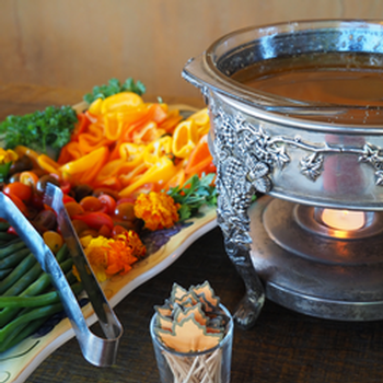 Food Station at Dubost Country Club Spring Party
